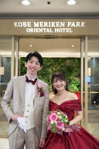 神戸メリケンパークオリエンタルホテルでの当日スナップ写真