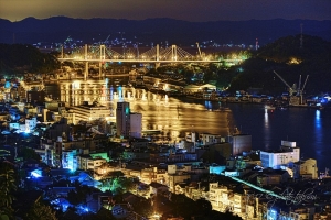 岡山・尾道の夜景写真