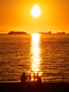 カナダ・バンクーバーの夕景写真