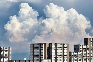 兵庫・芦屋の入道雲写真