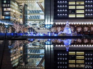 グランフロント大阪の夜景写真