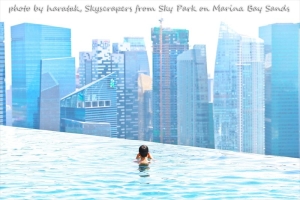 シンガポール・マリーナベイサンズのプール写真