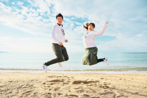 淡路島で前撮り写真