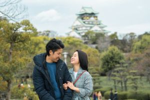 大阪・大阪城公園の前撮り写真