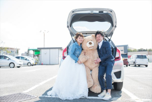 大阪・鶴見緑地公園の前撮り写真