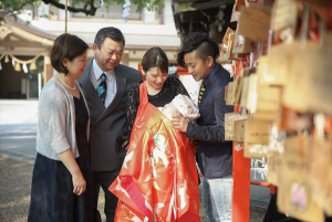 大阪・神社のお宮参り写真