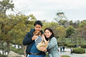 大阪・大阪城公園の前撮り写真