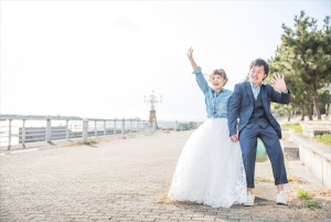 大阪・りんくうの前撮り写真