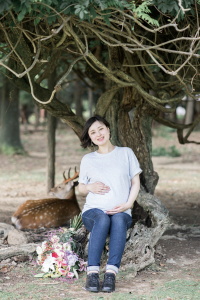 奈良・公園のマタニティ写真