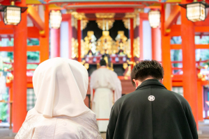 生田神社の当日スナップ写真