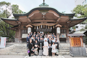 坐摩神社・ホテル阪急インターナショナルの当日当日スナップ写真