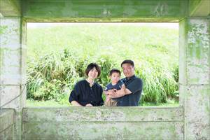 和歌山・有田川町：生石高原にて家族写真のお客様【231KF】