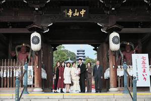 兵庫・宝塚：中山寺にてお宮参りの撮影のお客様の声【208KF】